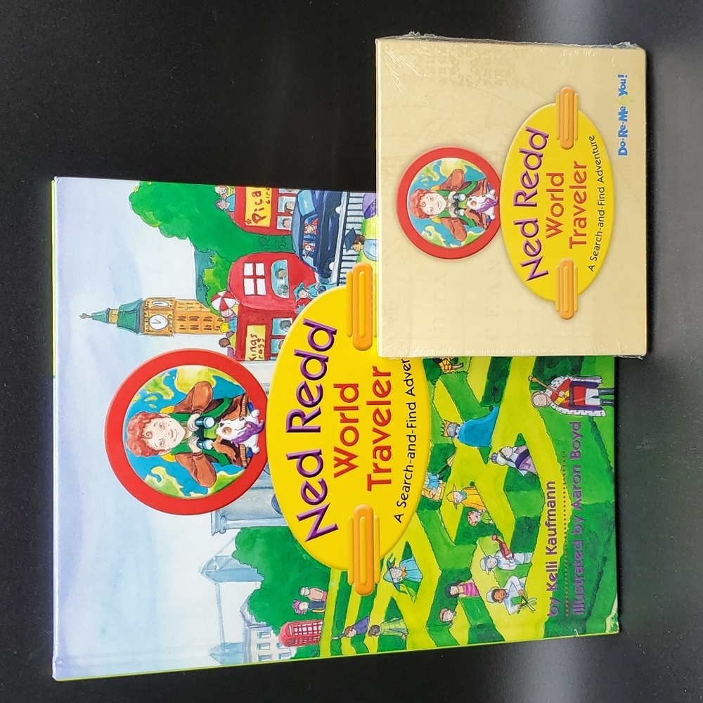 New Discovery Toys Ned Redd World Traveler Book and CD